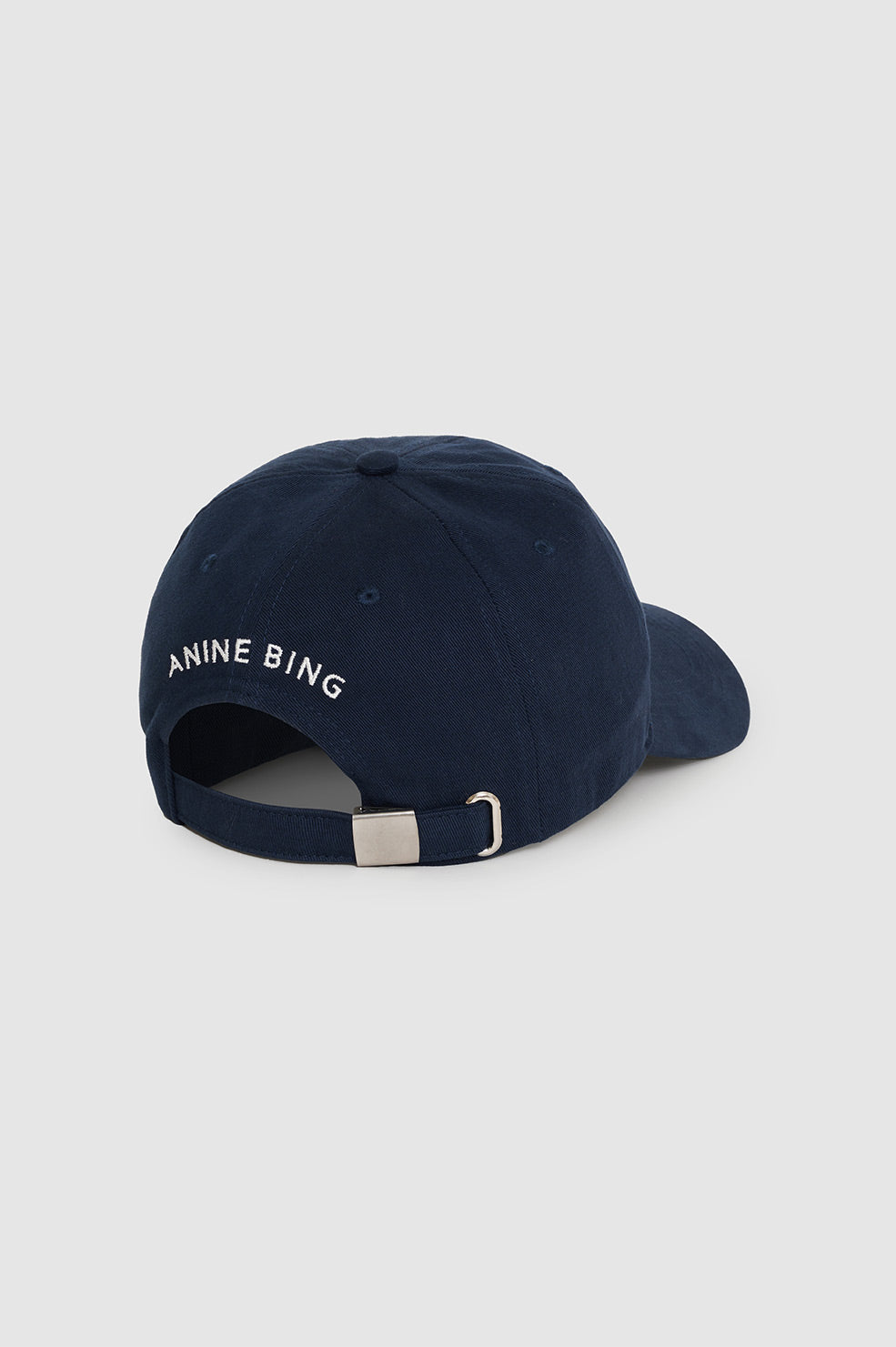 ANINE BING Jeremy Baseball Cap AB - Washed Navy - Back View 