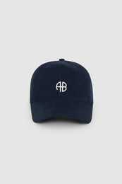 ANINE BING Jeremy Baseball Cap AB - Washed Navy - Front View 