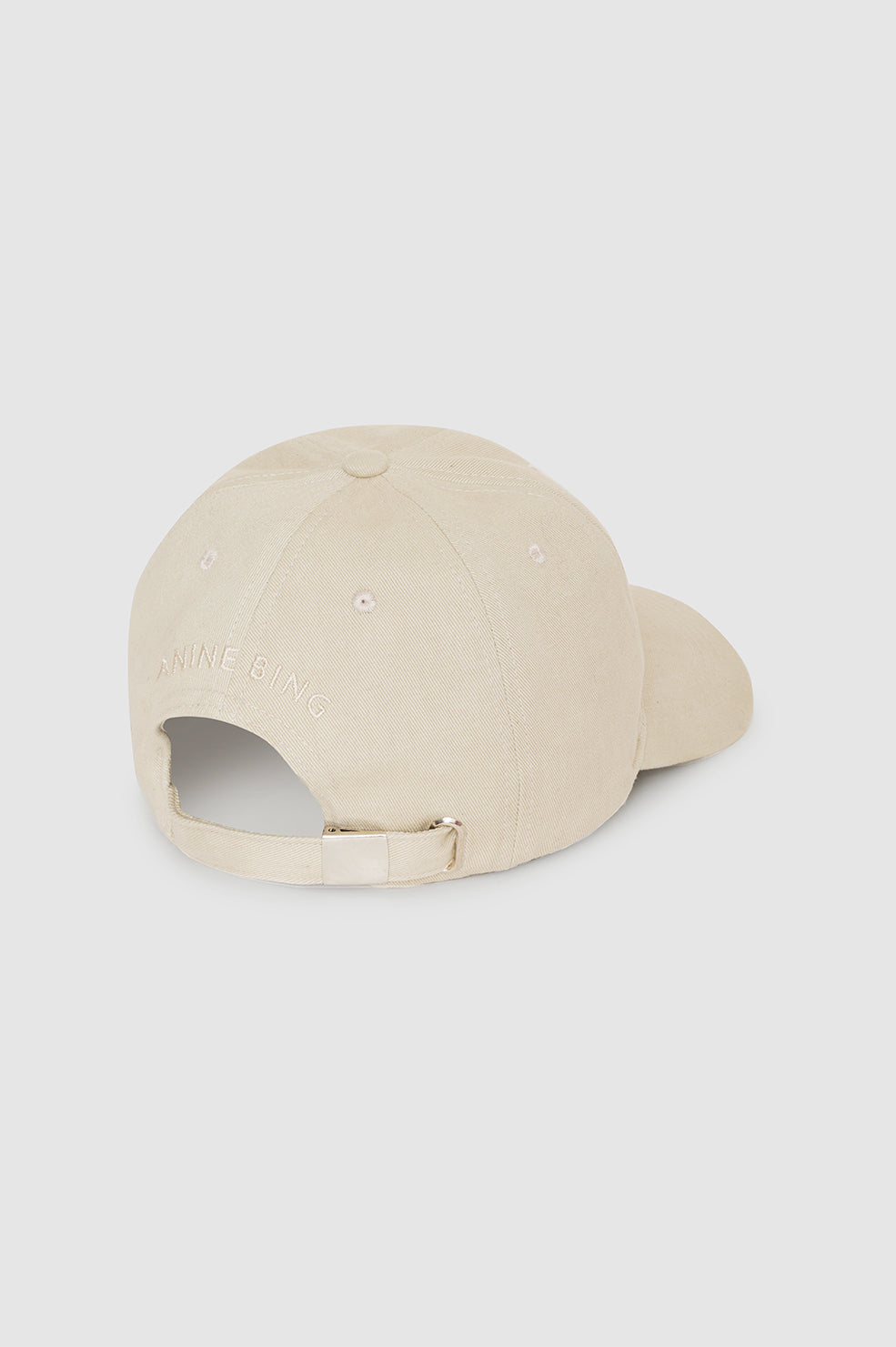 ANINE BING Jeremy Baseball Cap AB - Oatmeal