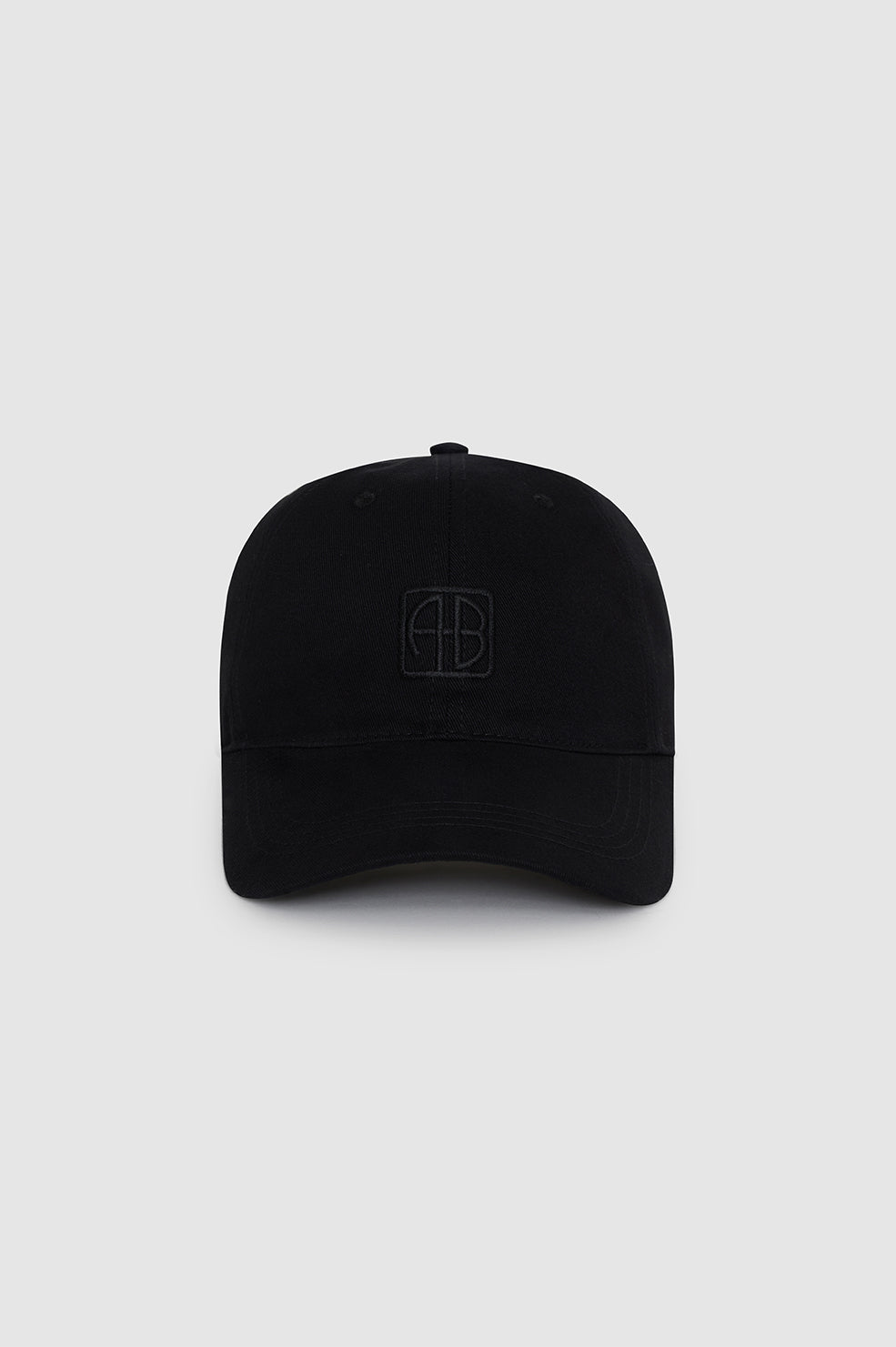 ANINE BING Jeremy Baseball Cap Framed Monogram - Black