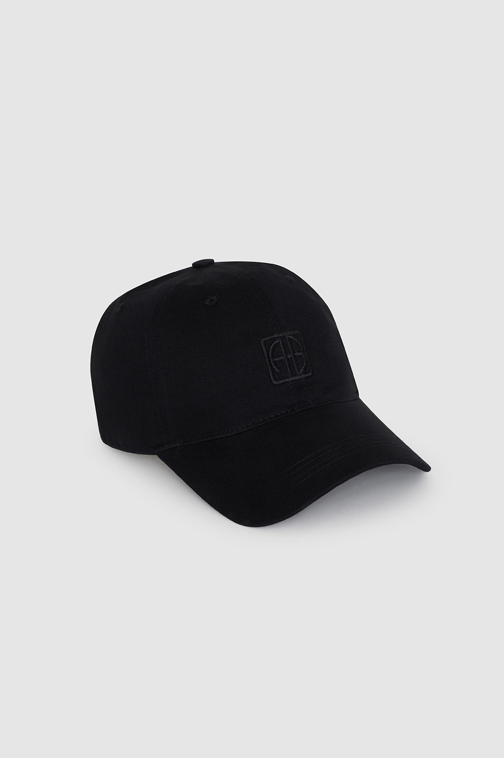 ANINE BING Jeremy Baseball Cap Framed Monogram - Black