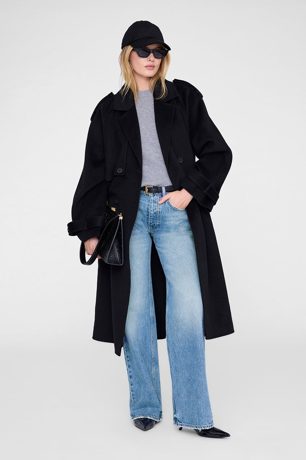 Jeremy Baseball Cap - Black Wool