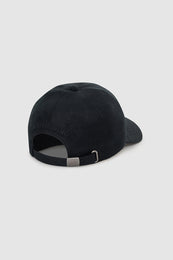 ANINE BING Jeremy Baseball Cap - Black Wool - back view