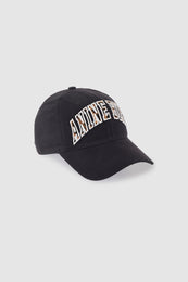 ANINE BING Jeremy Baseball Cap - Washed Black - detail view