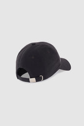 ANINE BING Jeremy Baseball Cap - Washed Black - back view