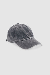 ANINE BING Jeremy Baseball Cap - Oyster Grey - side view