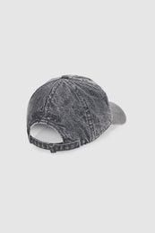 ANINE BING Jeremy Baseball Cap - Oyster Grey - back view