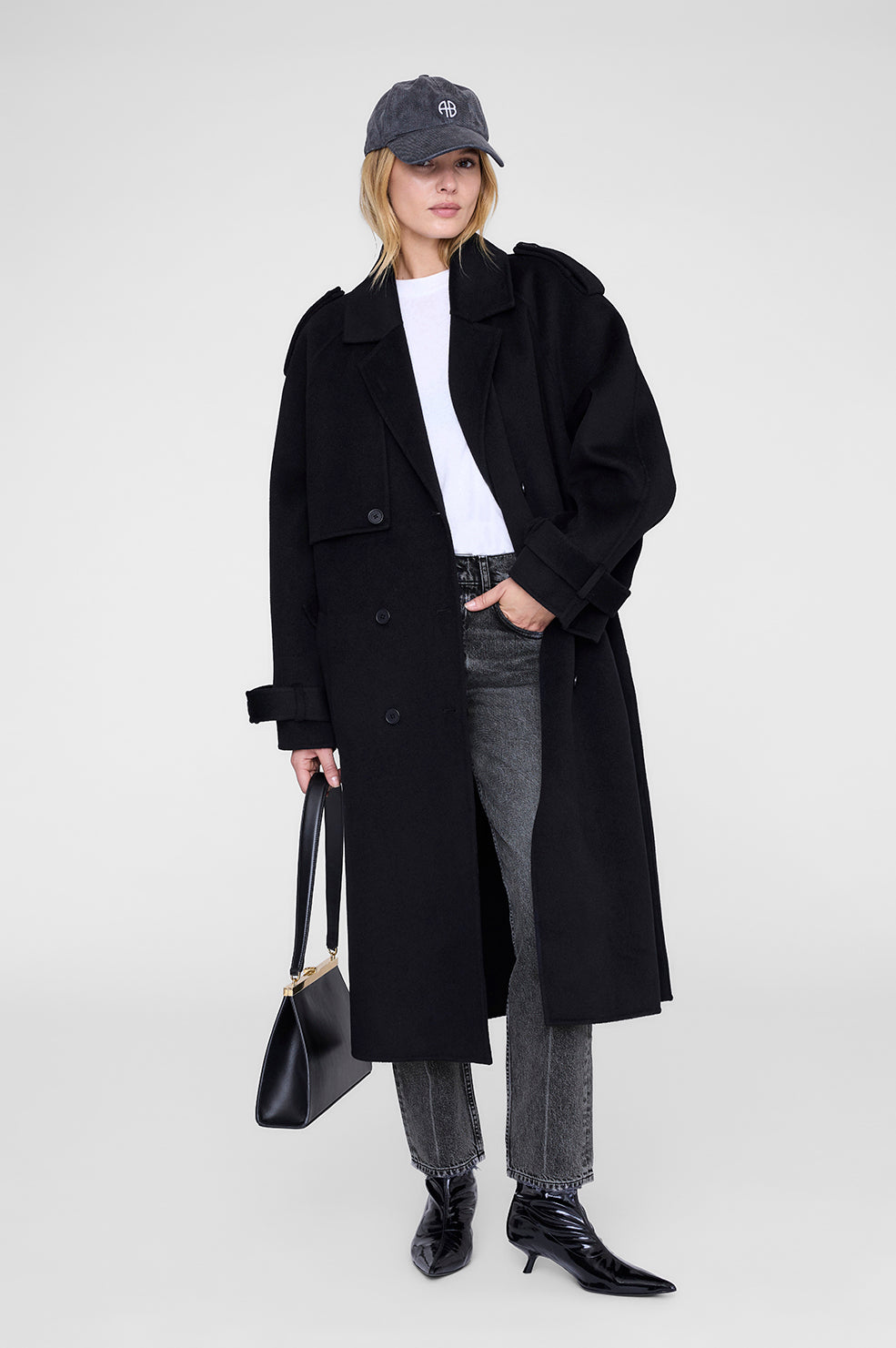 Jeremy Baseball Cap AB - Bleached Blue Denim View 2