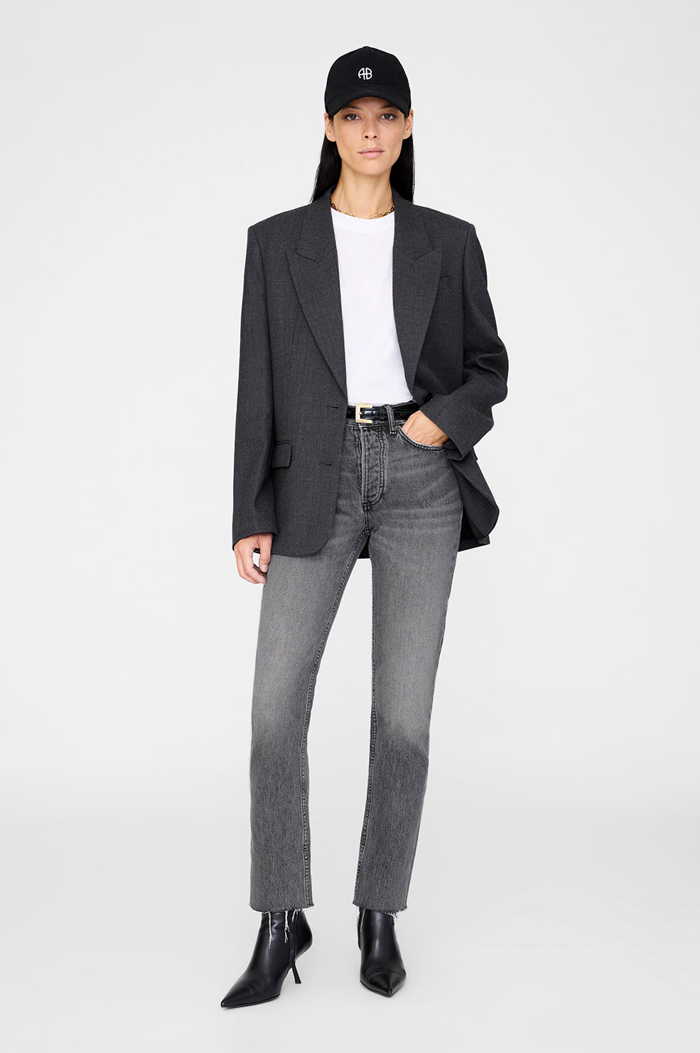 Jeremy Baseball Cap - Black And Brown Leopard View 2