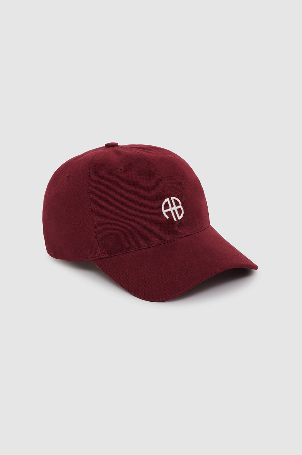 ANINE BING Jeremy Baseball Cap Ab - Cabernet - Side View