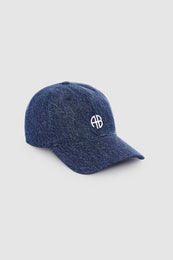ANINE BING Jeremy Baseball Cap Ab - Clean Indigo - Side View