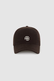 ANINE BING Jeremy Baseball Cap Ab - Deep Brown - Front View