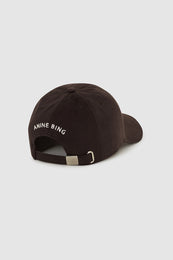 ANINE BING Jeremy Baseball Cap Ab - Deep Brown - Back view