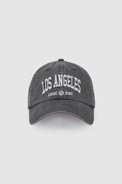 ANINE BING Jeremy Baseball Cap Los Angeles University - Washed Grey - front view