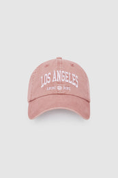 ANINE BING Jeremy Baseball Cap Los Angeles University - Earth Red - front view