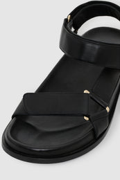 ANINE BING Jess Sandals - Black - side view