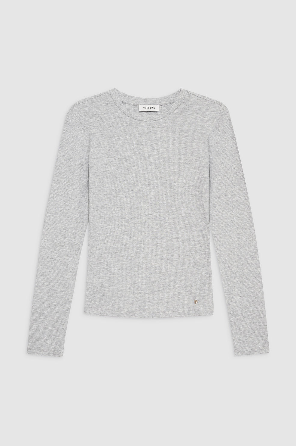 featured-img|ANINE BING Jo Long Sleeve Tee - Heather Grey