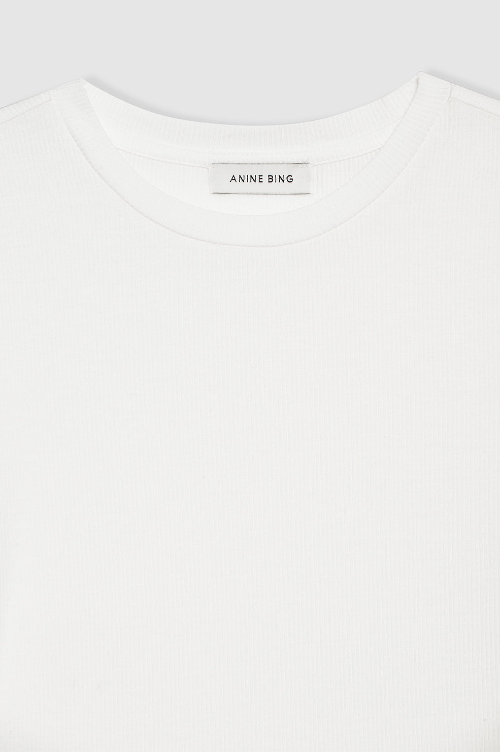 ANINE BING Jo Long Sleeve Tee - Off White