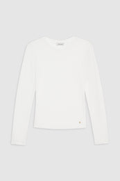 ANINE BING Jo Long Sleeve Tee - Off White