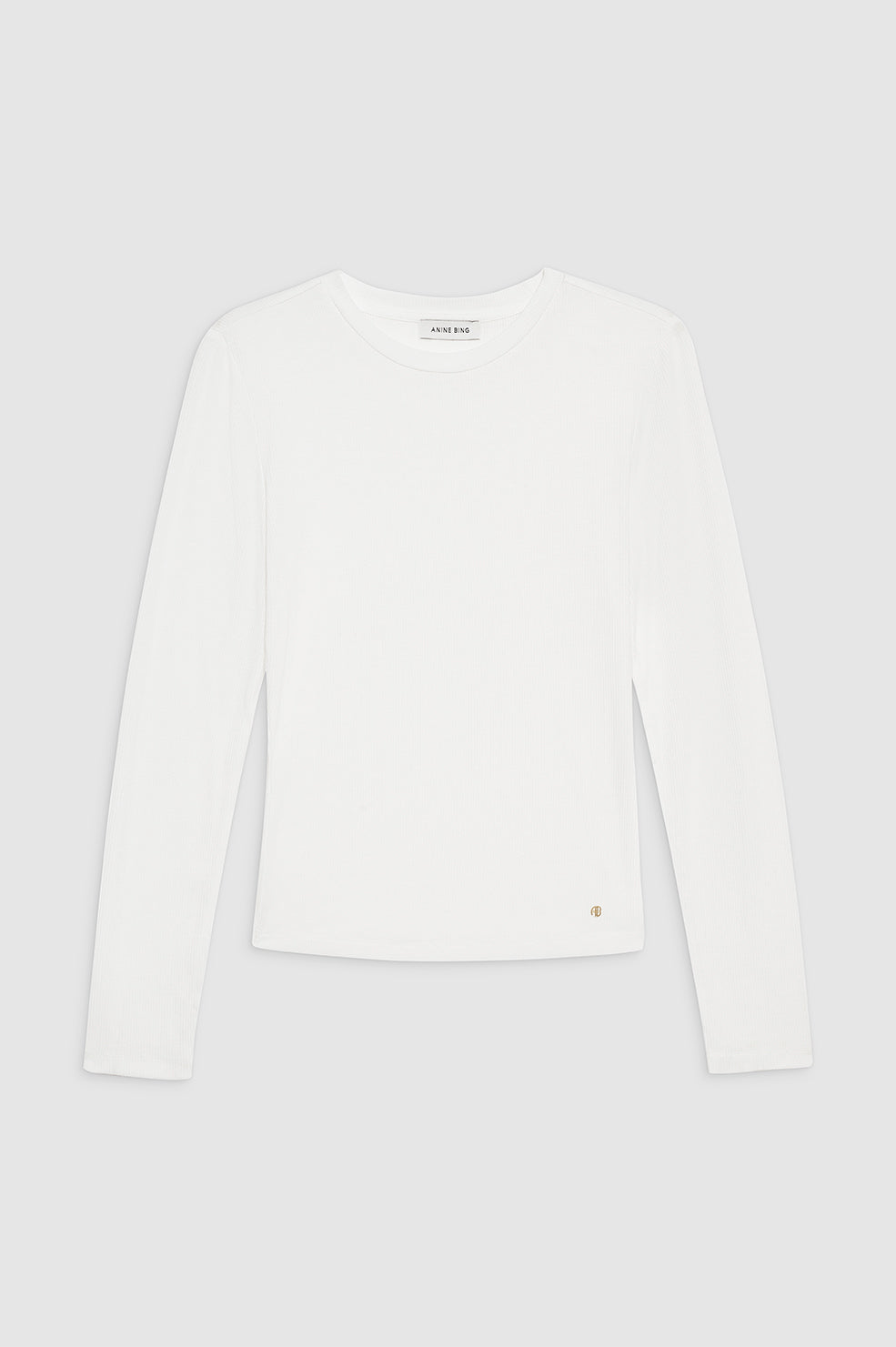 ANINE BING Jo Long Sleeve Tee - Off White