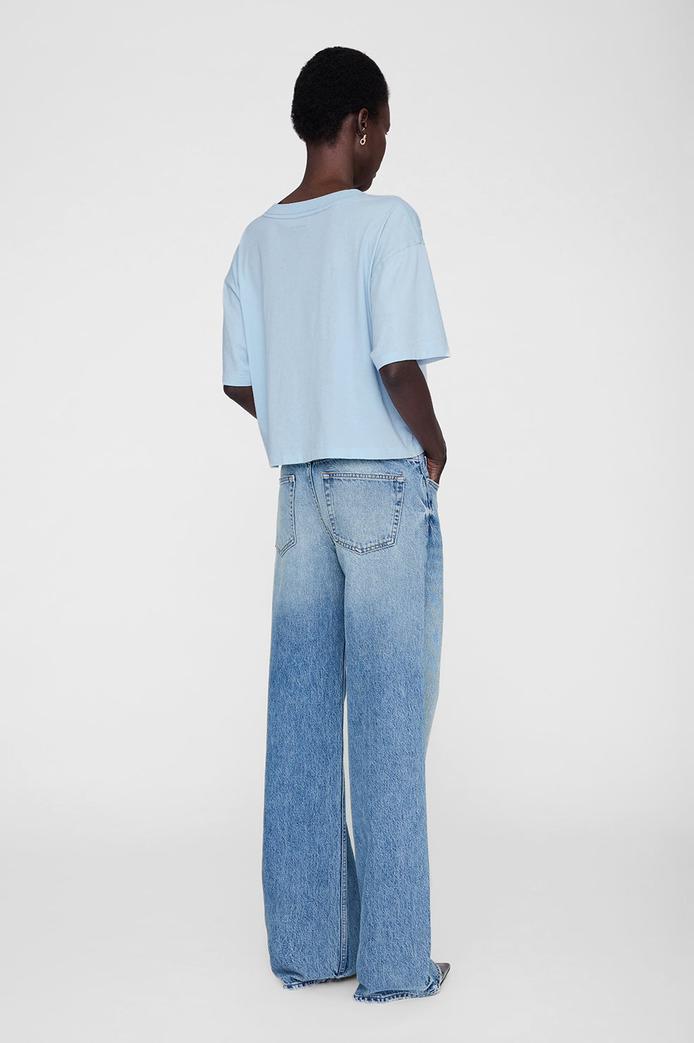 Johnny Cropped Tee - Grey View 5
