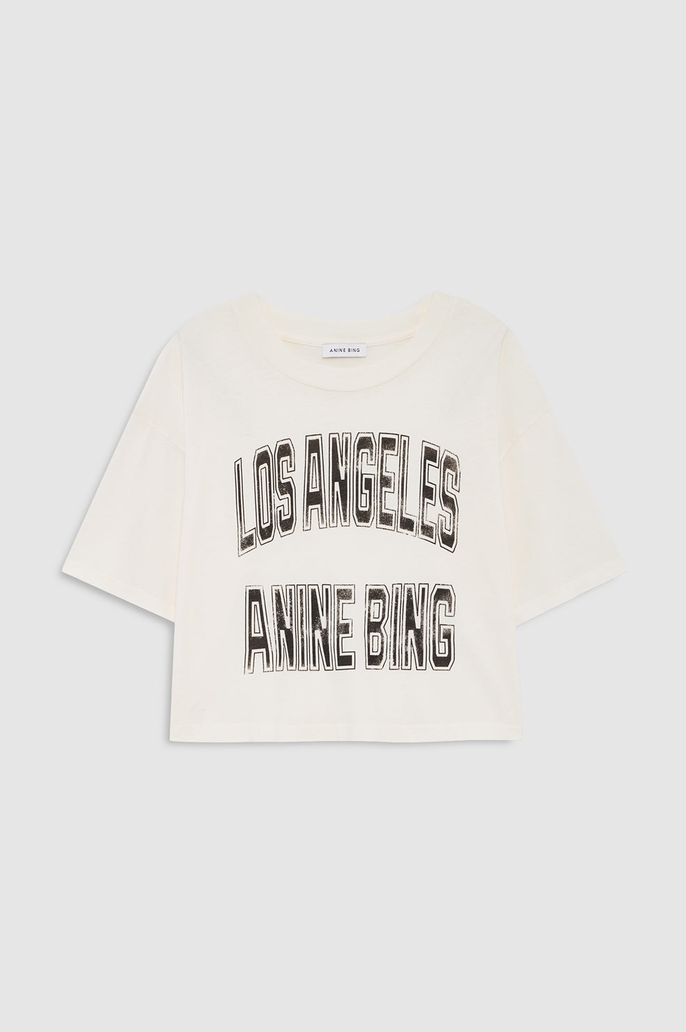 Johnny Cropped Tee - Cream View 3