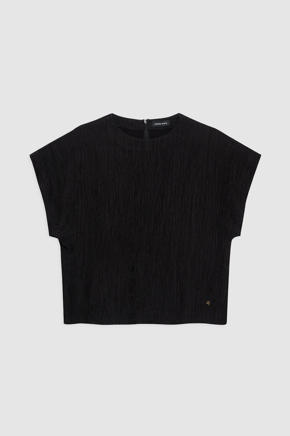 Jollie Top - Black Crinkle View 3