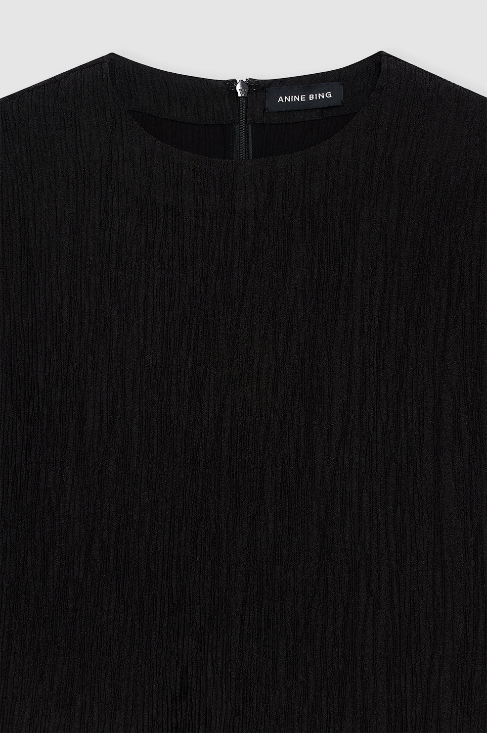 Jollie Top - Black Crinkle View 4