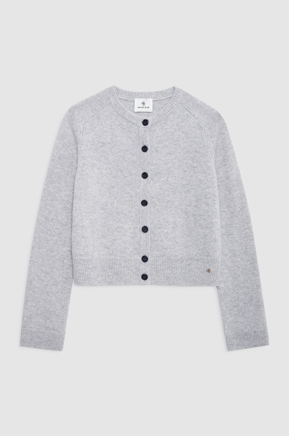 Joye Cardigan - Light Heather Grey View 3