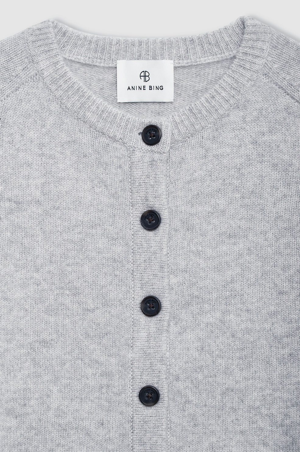 Joye Cardigan - Light Heather Grey View 4