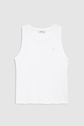 ANINE BING Juliann Tank - White - front view