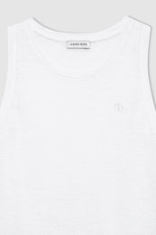 ANINE BING Juliann Tank - White - detail view