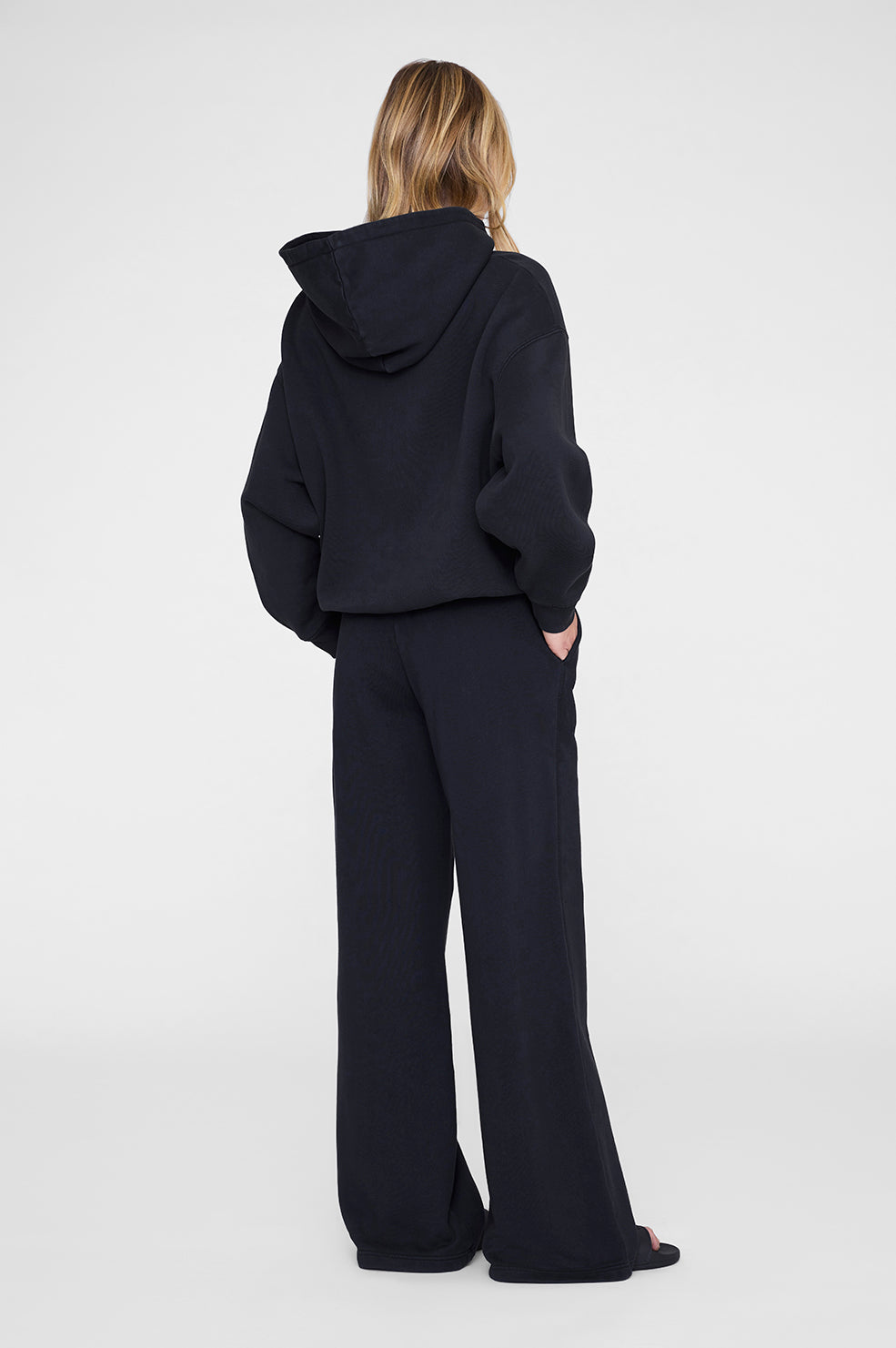 Kacey Sweatpant Monogram - Vintage Black View 2