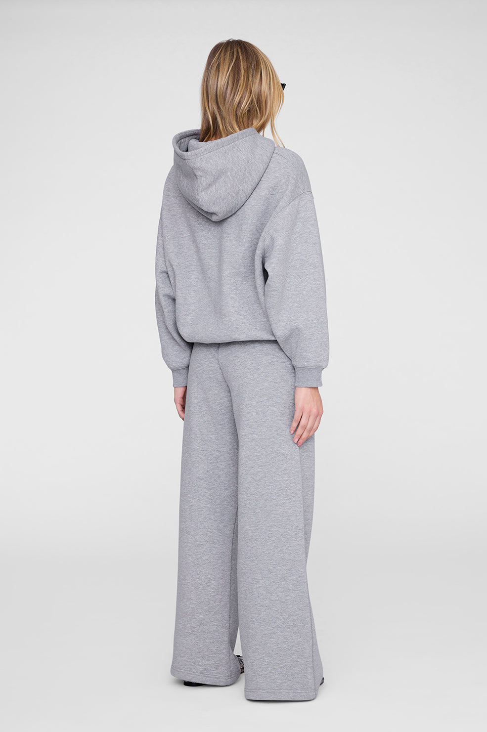 Kacey Sweatpant Monogram - Medium Heather Grey View 2