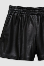 ANINE BING Kam Short - Black Vegan Leather