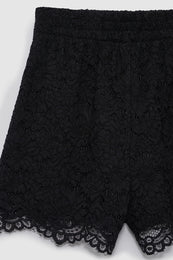 ANINE BING Kam Short - Black Lace - detail view