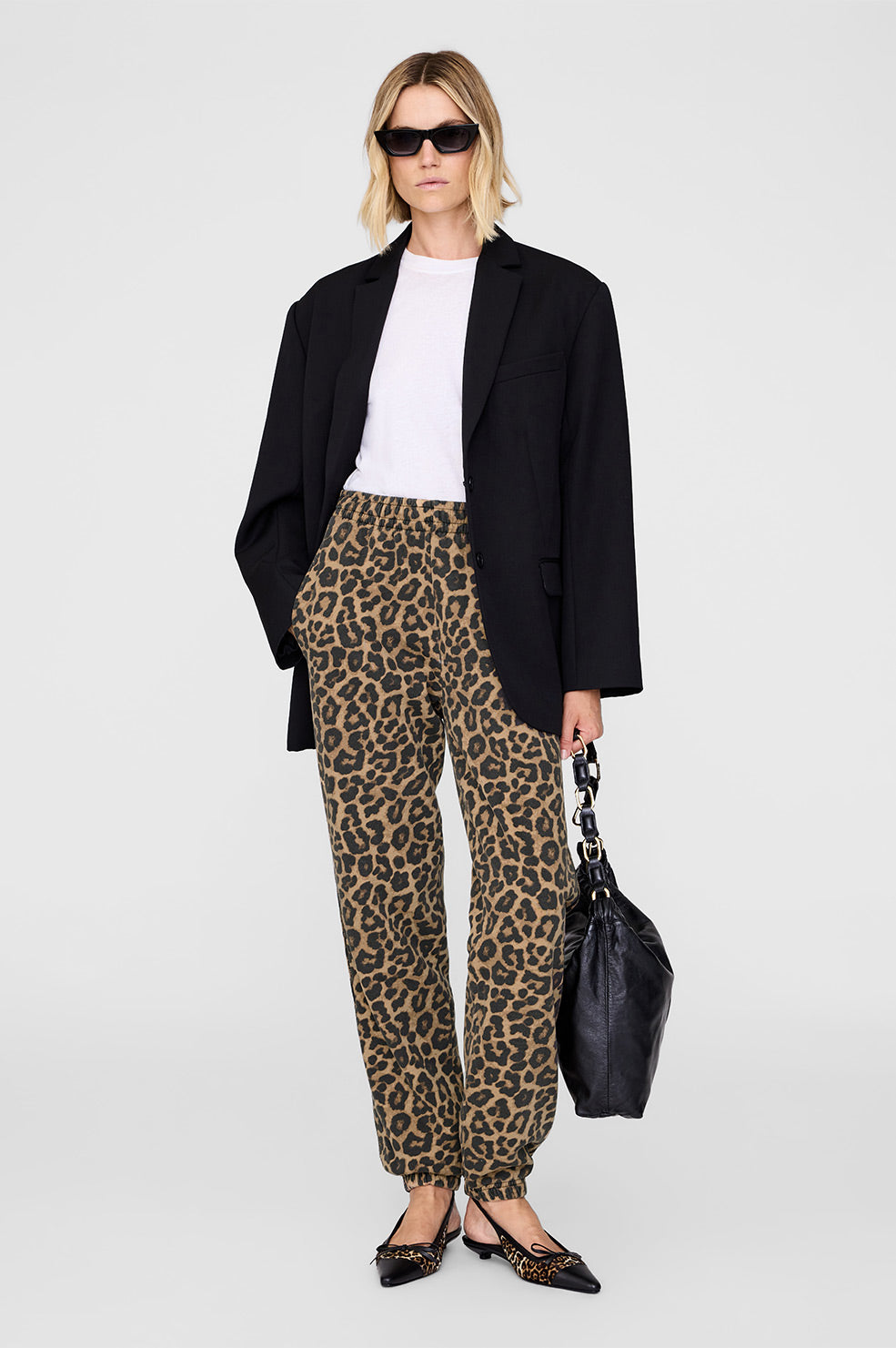 Karter Jogger Framed Monogram - Black And Brown Leopard View 6