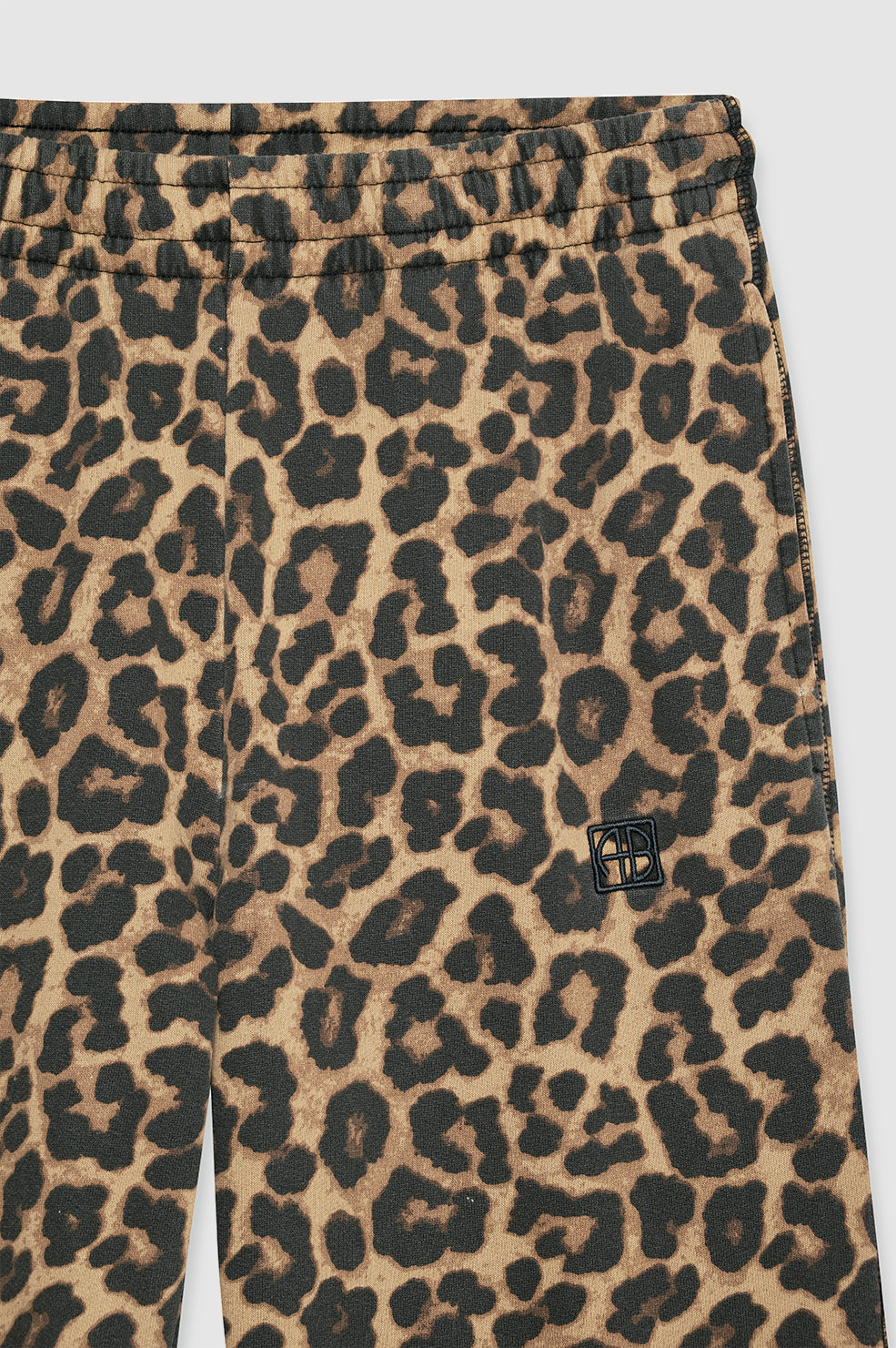 Karter Jogger Framed Monogram - Black And Brown Leopard View 4