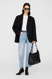 ANINE BING Kate Shoulder Bag - Black - On Model View 