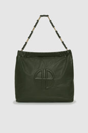 ANINE BING Kate Shoulder Bag - Olive - front view