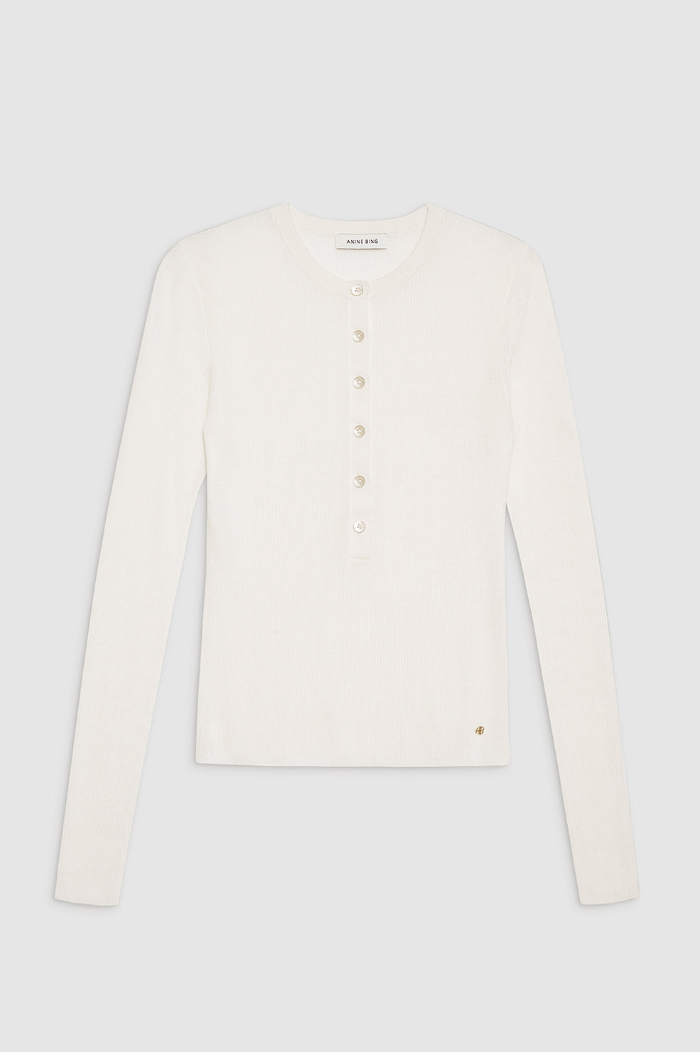Katrin Long Sleeve Sweater - Ivory View 3