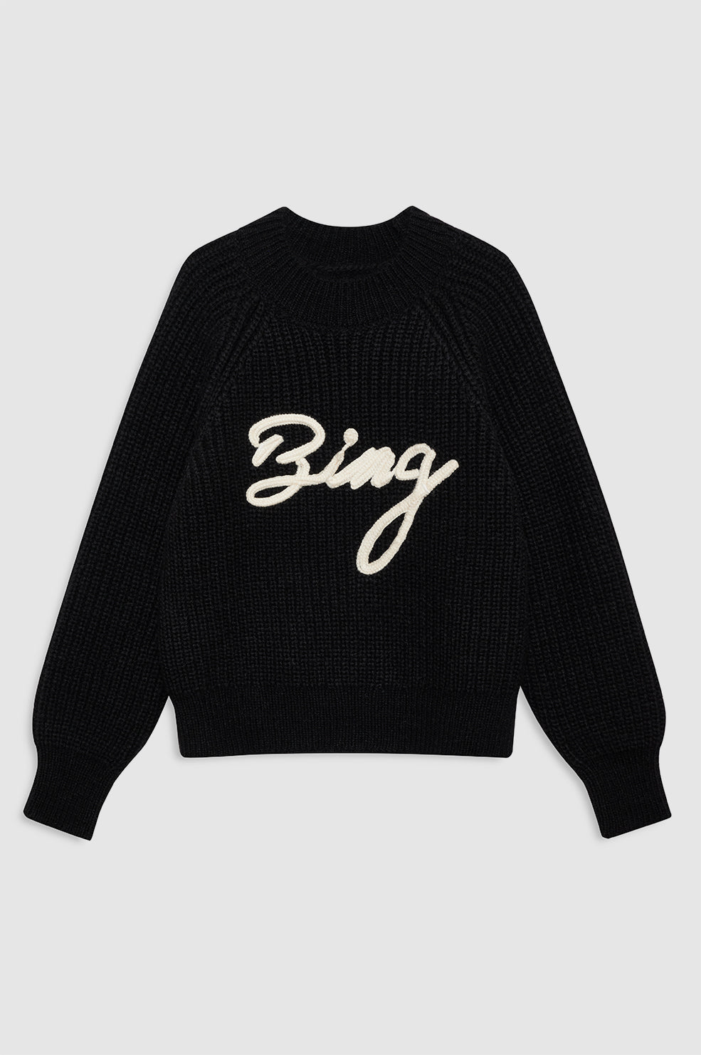featured-img|ANINE BING Kendrick Sweater Bing - Black - Front View