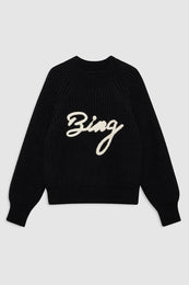 featured-img|ANINE BING Kendrick Sweater Bing - Black - Front View