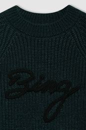 ANINE BING Kendrick Sweater Bing - Dark Teal - Detail View