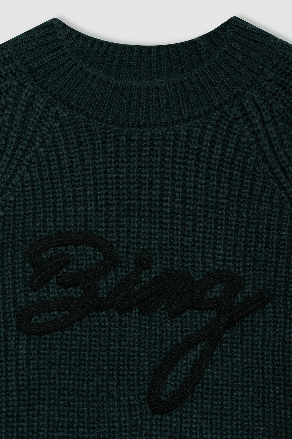 ANINE BING Kendrick Sweater Bing - Dark Teal - Detail View