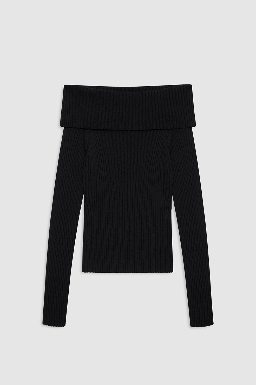 ANINE BING Kira Sweater - Black - front view