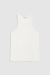 ANINE BING Kooper Tank - Cream - front view