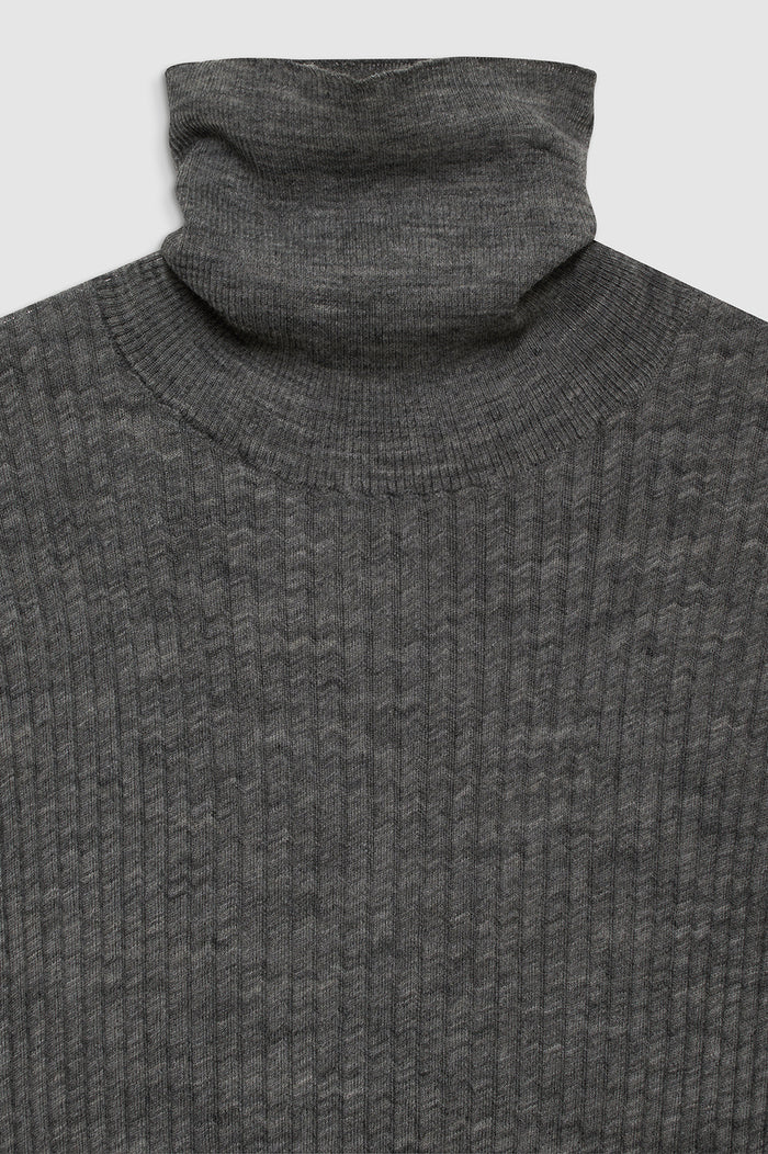 ANINE BING Kyle Sweater - Dark Heather Grey