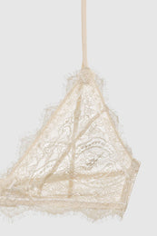 ANINE BING Lace Bra With Trim - Nude