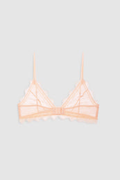 ANINE BING Lace Bra With Trim - Blush - back view